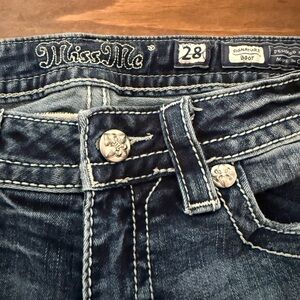 Miss Me jeans size 28 waist, boot cut jeans